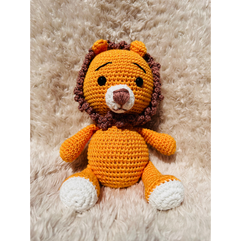 Doudou Lion en Coton – Modèle Unique et Personnalisé