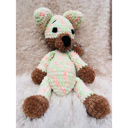 Doudou Chien Multicolore en Velours – Modèle Unique et Personnalisé